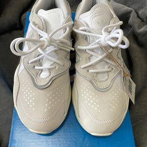 Adidas Kids' Cream and White Ozweego Sneakers